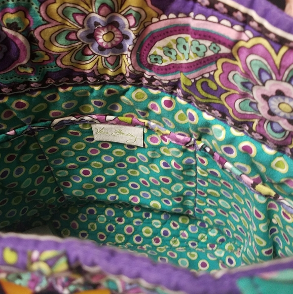 Vera Bradley Heather totebag 11.5 in x 12.25 in matching tights o/s - Picture 3 of 7